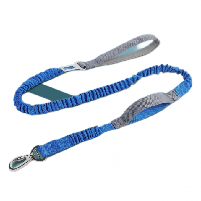 Elastic Leash para perros a prueba de explosiones de aleación de plata Entrenamiento de gancho, seguridad del automóvil 7
