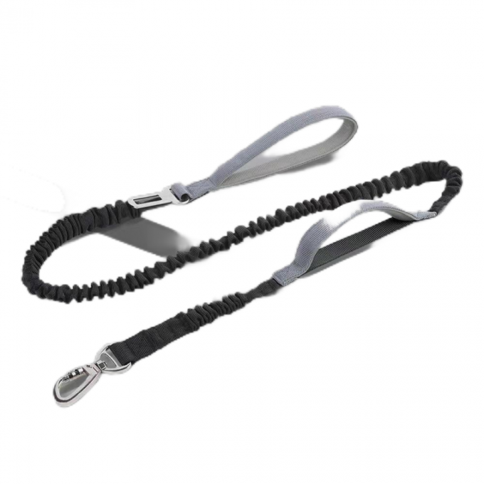 Elastic Leash para perros a prueba de explosiones de aleación de plata Entrenamiento de gancho, seguridad del automóvil 8