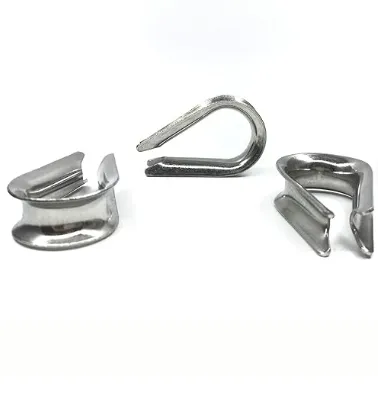 12PCS M10 Dedo de acero inoxidable para el montaje de la línea de tracción y 3/8 pulgadas de diámetro de cable de alambre 1