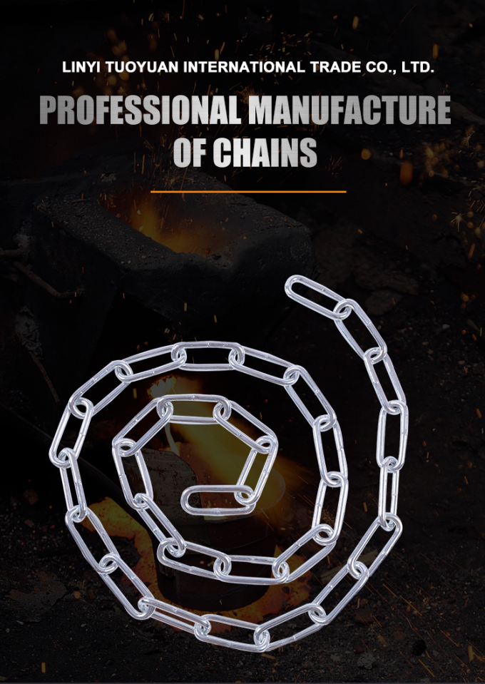 7 mm Cadena de equipos deportivos de venta caliente Cadena de hierro galvanizado 0