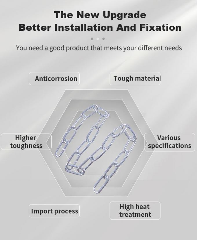 7 mm Cadena de equipos deportivos de venta caliente Cadena de hierro galvanizado 2