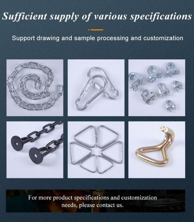 7 mm Cadena de equipos deportivos de venta caliente Cadena de hierro galvanizado 5