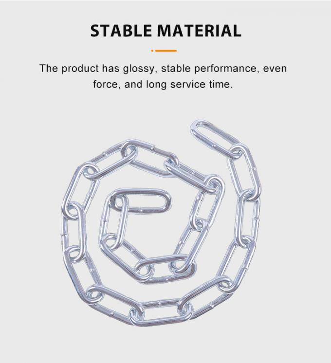 7 mm Cadena de equipos deportivos de venta caliente Cadena de hierro galvanizado 6