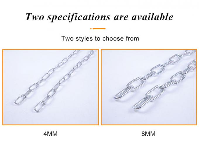 7 mm Cadena de equipos deportivos de venta caliente Cadena de hierro galvanizado 7