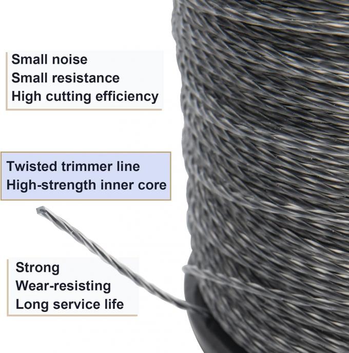 0.080" Cuadrado de Nylon Cordón Trimmer Línea hierba Wacker Eater Etiqueta personalizada 2