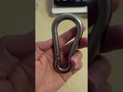 Tecnología de tratamiento electrolítico Acero inoxidable DIN5299C Carabiner Gancho de resorte