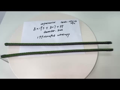 Cables de acero inoxidable con 7x19 hebras de construcción tensión de rotura del núcleo 600 lb