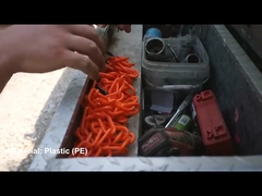 Cadena de plástico amarillo para barrera de seguridad a prueba de intemperie Aceptación OEM personalizable