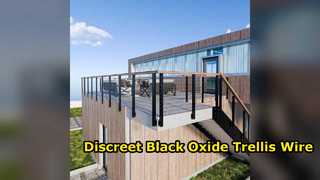 Cuerda de alambre de acero inoxidable de óxido negro T316 para enrejado
