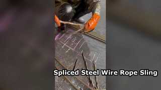 Cable de acero galvanizado empalmado a mano para aparejo y elevación