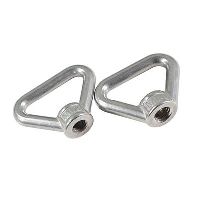 Nuts de elevación triangular de acero inoxidable estándar DIN de plata para aparejos
