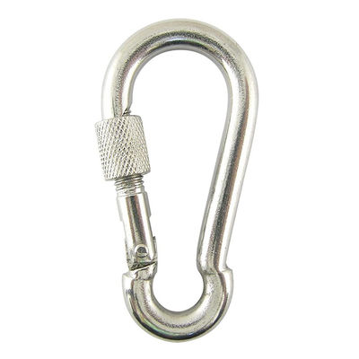 Pulido profesional acabado de acero inoxidable de resorte gancho con forma de ojo de cerradura de tornillo