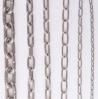comprar Durabilidad SS304 SS316 SS316L Acero inoxidable pulido DIN766 cadena de enlace corto para transportador online manufacture
