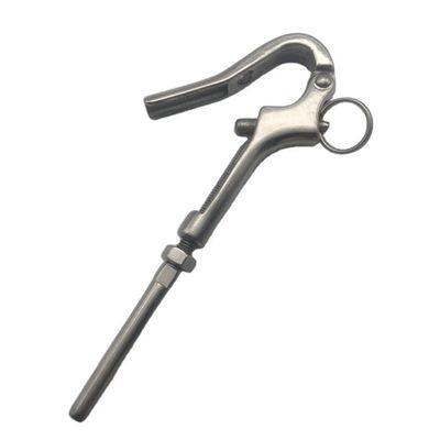 comprar Acero inoxidable AISI316 gancho de pelicano de liberación rápida con extremo de alboroto y estado de la técnica online manufacture