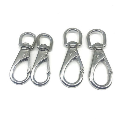 comprar Industria pesada acabado negro de acero inoxidable pulido AISI304 Ojo giratorio de mancha de resorte ganchos giratorios gancho giratorio online manufacture