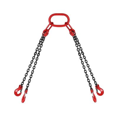 comprar 2t Límites de carga de trabajo G80 G100 Cadena de elevación de acabado negro Sling Cadena de gancho para enlace online manufacture