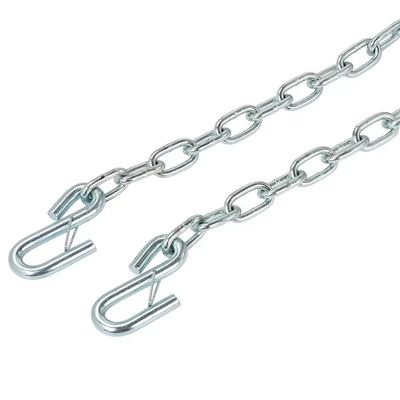 comprar Cadena de seguridad de remolque de 48 kN con gancho S de 0,25 pulgadas de diámetro no estándar online manufacture
