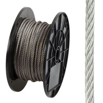 comprar Cable de acero galvanizado 7x7 7x19 1x12 304 316 316L cuerda de alambre inoxidable para aeronaves online manufacture