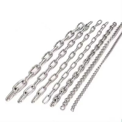 comprar Larga vida útil de la cadena de enlace de acero inoxidable DIN763 766 304 316 personalizado para el levantamiento online manufacture