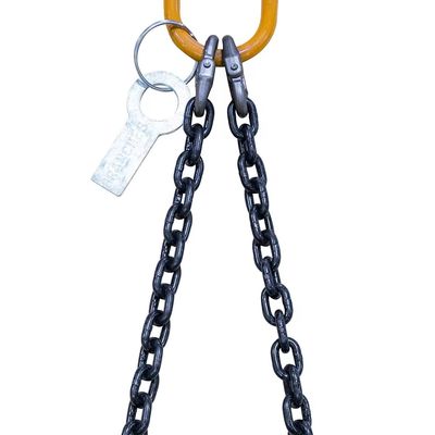 comprar Capacidad de carga de 40 toneladas 20Mn2 Cadenas de elevación Cadenas de elevación Sling con enlace maestro 12M Long Double Leg online manufacture