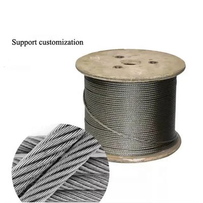comprar Cables de alambre de acero flexible galvanizado 7X19 6x19 FC IWRC para gas marítimo/arquitectónico/petróleo online manufacture