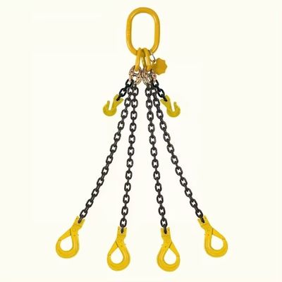comprar Alta resistencia de acero de aleación G80 Cuatro piernas de cadena de eslingas con estructura estándar de gancho online manufacture