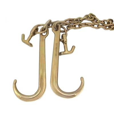 comprar G70 Cable de gancho de camión de elevación V ganchos forjados Cadenas de remolque con estructura de cadena soldada online manufacture