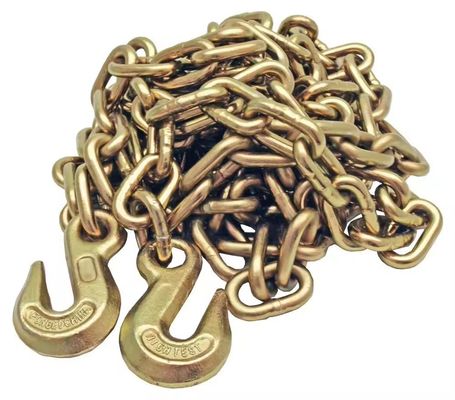 comprar Transporte de cargas pesadas 8 mm Cadenas de transporte G70 de zinc negro con gancho doblado online manufacture