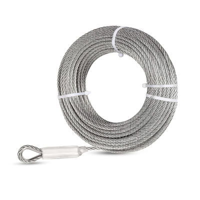 comprar Doblaje 7x19 hebras de acero Cable de avión 50 pies 5/16 pulgadas de acero inoxidable para las necesidades online manufacture