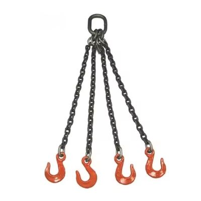 comprar 8T1.5M-4 Cadenas G80 Gancho 4 Piernas 10Mm Enlace de enlace soldado Sling de cadena para cargas pesadas online manufacture
