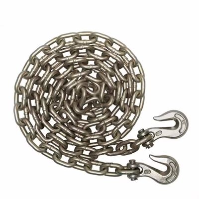 comprar Cadenas de remolque de automóviles galvanizadas de transporte G70 de trabajo pesado con ganchos Carga de ensayo 48kN online manufacture