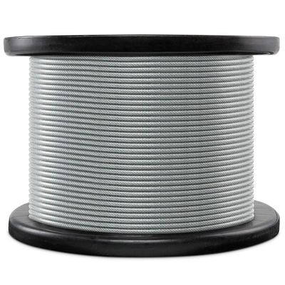 Cable de alambre de acero de construcción galvanizado 6x7/6x19/6x36 hebras 2 conjuntos ensamblaje de sello