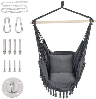 Silla colgante de madera para jardín
