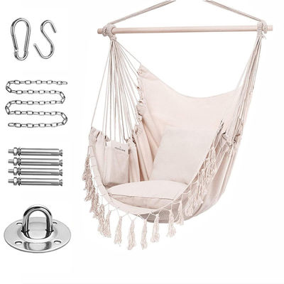 Silla de hamaca de madera para acampar