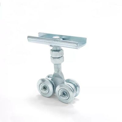 Rueda de puertas galvanizada con voladizo