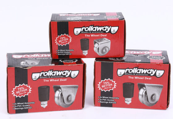 Rodillos de puerta corredera de acero inoxidable U V Y Groove Galvanizado Personalizable