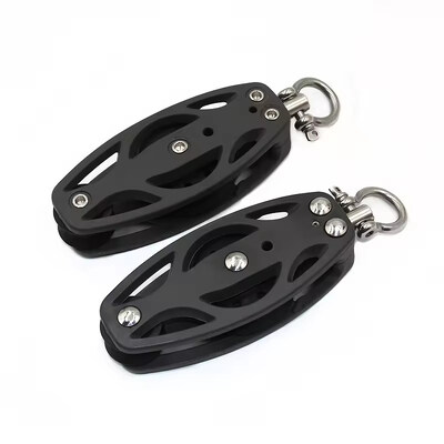 Un buen precio. Accesorios para embarcaciones Pulea de acero inoxidable Bloque de carga pesada Pulea de nylon de hoja única en línea