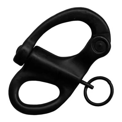 Un buen precio. Cadenas fijas de liberación rápida Hardware marino negro con anillo redondo en línea