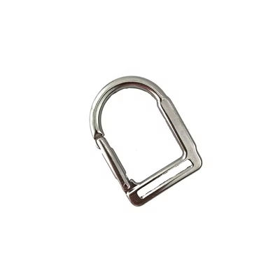 Un buen precio. Carabiner de bloqueo blanco brillante de acero inoxidable de escalada Snap Hook en línea