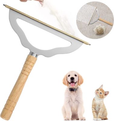 V2.0 Rayo de alfombra grande extractor de vello para mascotas mango largo reutilizable para alfombra de pila baja