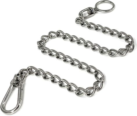 comprar Materiales para mascotas de trabajo pesado 304 acero inoxidable Cadena de perros con correa Superficie lisa online manufacture