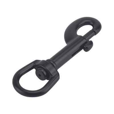 comprar Aceptación de OEM Finish negro de rotación directa de metal Snap Carabiner Hook para la compra online manufacture