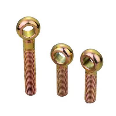 Cerrojo de elevación giratorio de ojo de forja en frío de acero galvanizado de carbono M5 M8 M10 DIN444 Cerrojo de ojo de pez para aplicaciones de trabajo pesado