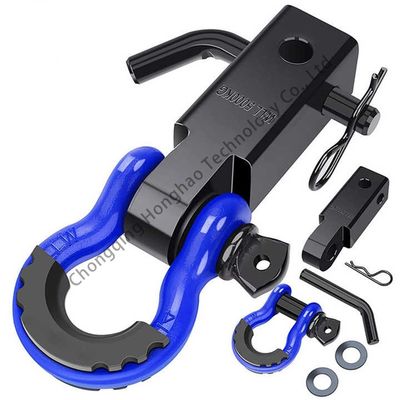 Aventuras al aire libre ZINC Finish Bow Shackle para equipos marinos de apareamiento y elevación