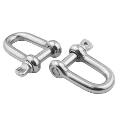 Acero inoxidable pulido 304/316 Pin de tornillo D grilletes tipo europeo para necesidades de aparejo