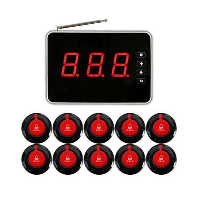 Sistema de servicio de buscador de invitados de camareros inalámbricos de plástico ABS con aplicación de alcance de 300-500 m