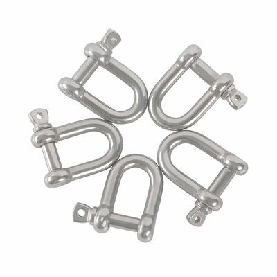 comprar 304 acero inoxidable D anillo de cadena de bloqueo D enlaces de clip gancho para la construcción de trabajo pesado online manufacture