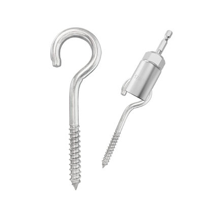 comprar 304 acero inoxidable tornillo pesado gancho de ojo de madera terminal tornillo de ojo con acabado galvanizado online manufacture