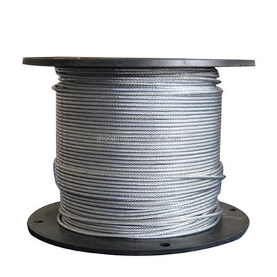 comprar Cable de avión galvanizado sumergido en caliente MIL-DTL-83420 2000N/MM2 7x19 Cable de alambre de acero 3/32'' bobinas con 2.000 m/cada y fabricado online manufacture