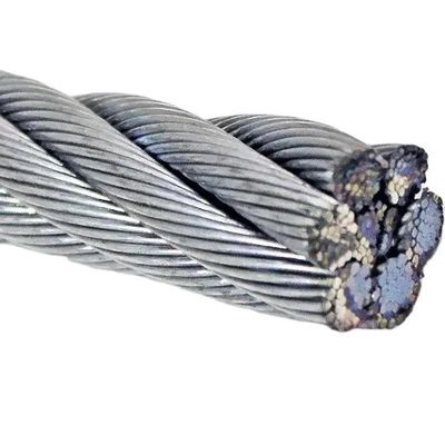 comprar Cables de acero galvanizado de núcleo de acero sin aleación 6x26 IWRC/6*26 Compactados online manufacture